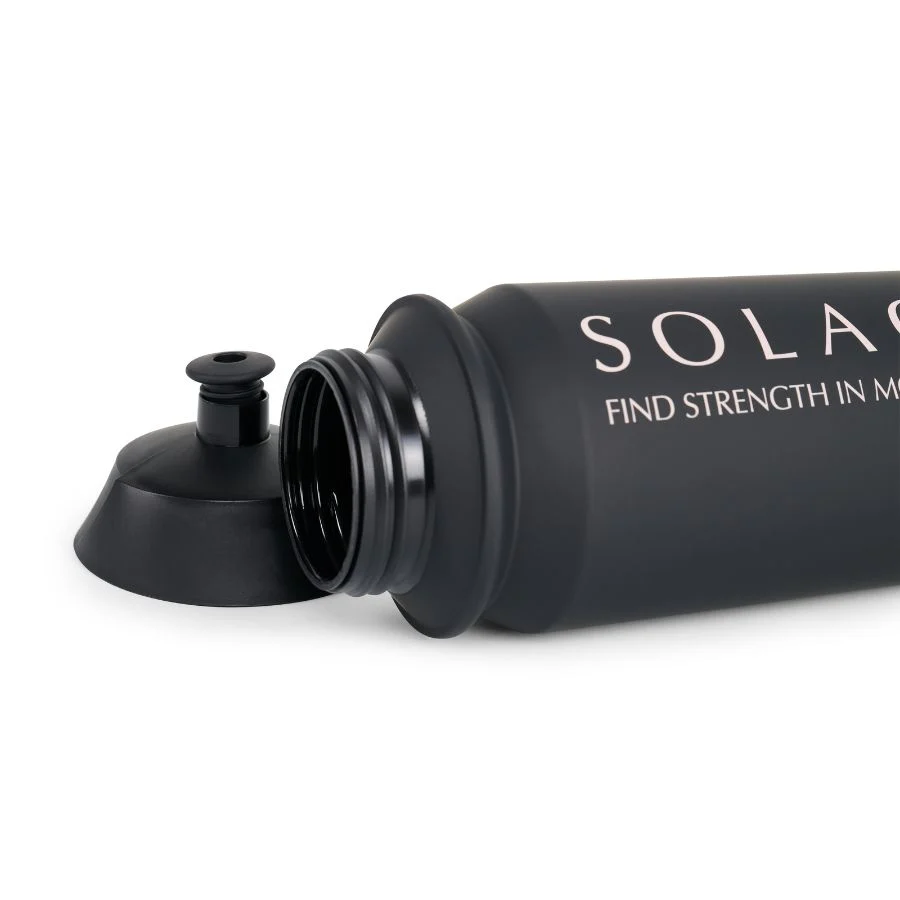 Solace Bottle - 550ml Matte Black Sports - Image 2