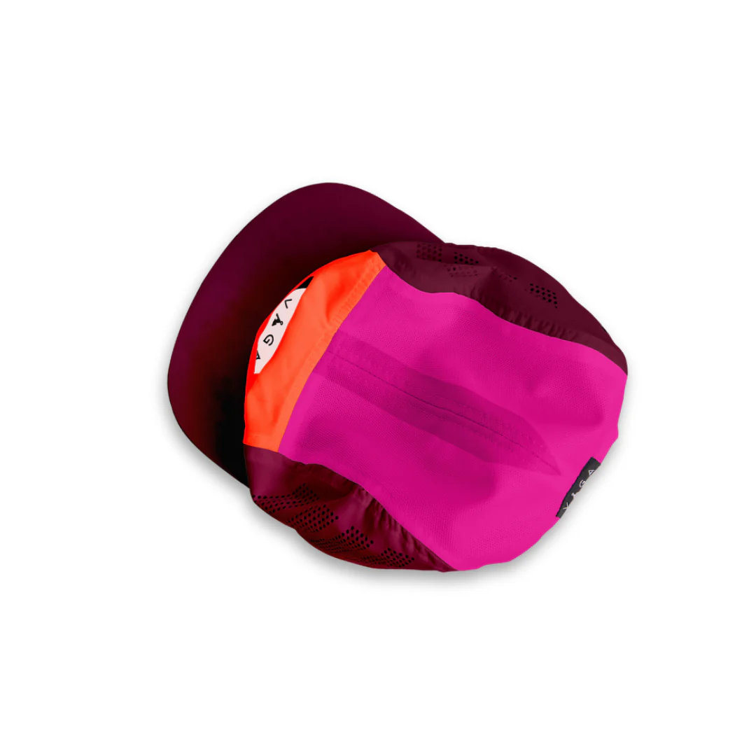 Vaga Feather Racing Cap - Bordo / Neon Orange / Poster Pink